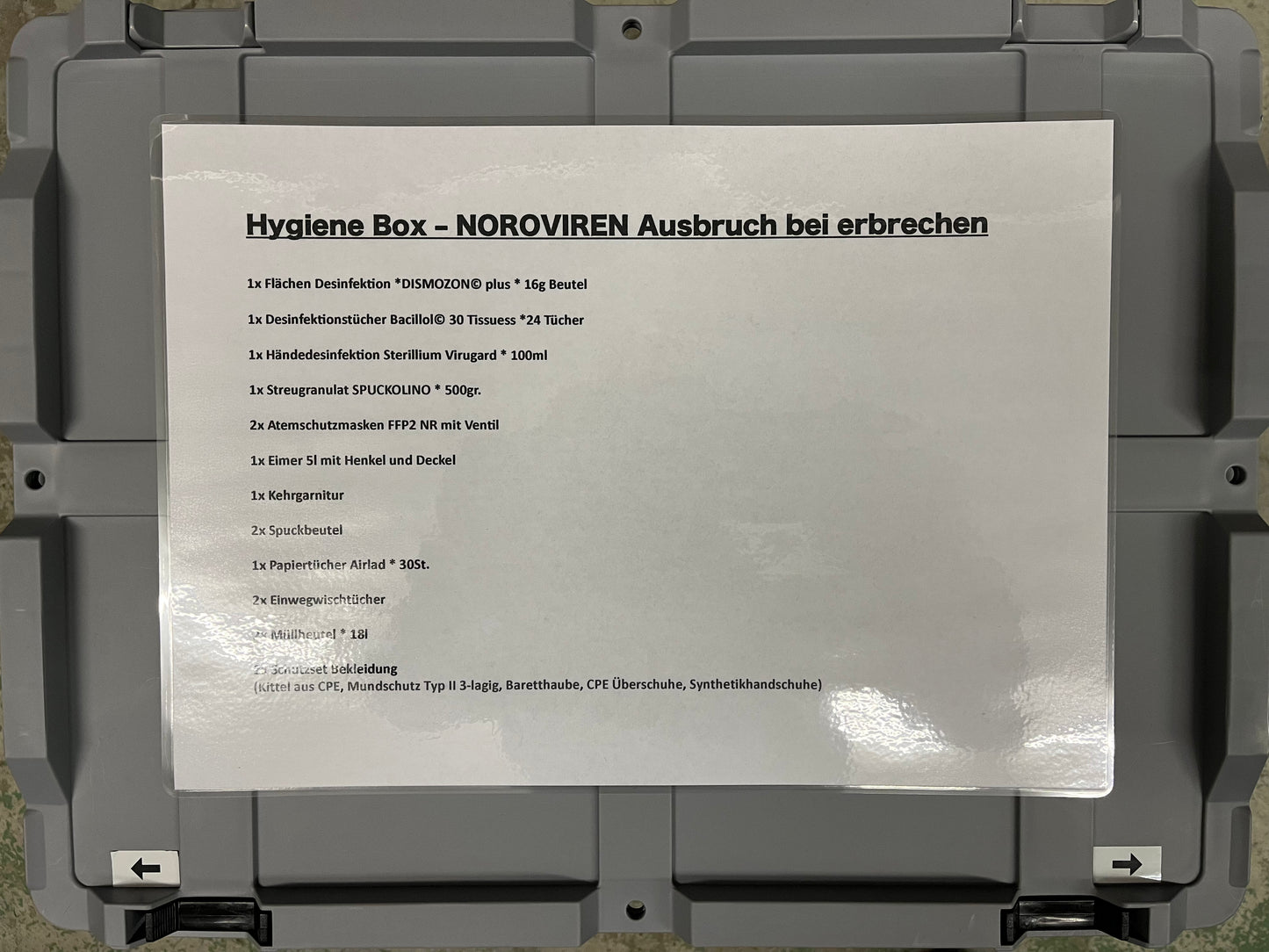 HYGIENE BOX – NOROVIREN